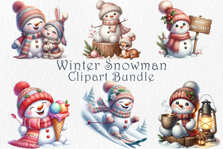 Snowman Clipart Image 9
