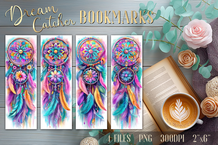 Dream Catcher Printable Bookmarks | Bookmark Sublimation PNG