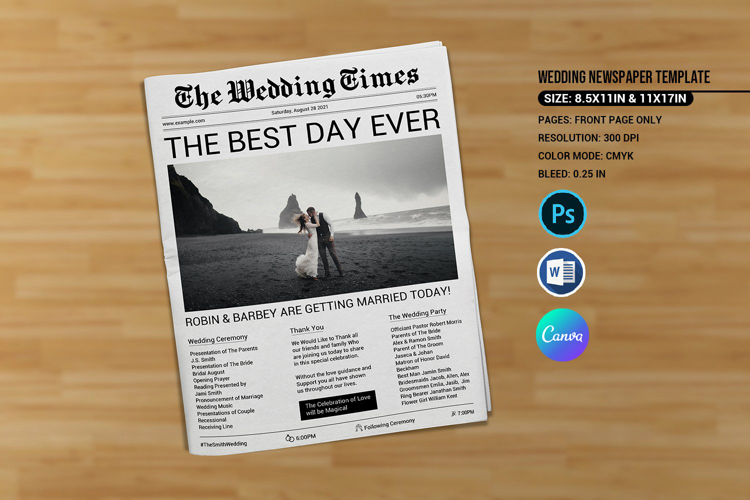 Canva Newspaper Template Image 3