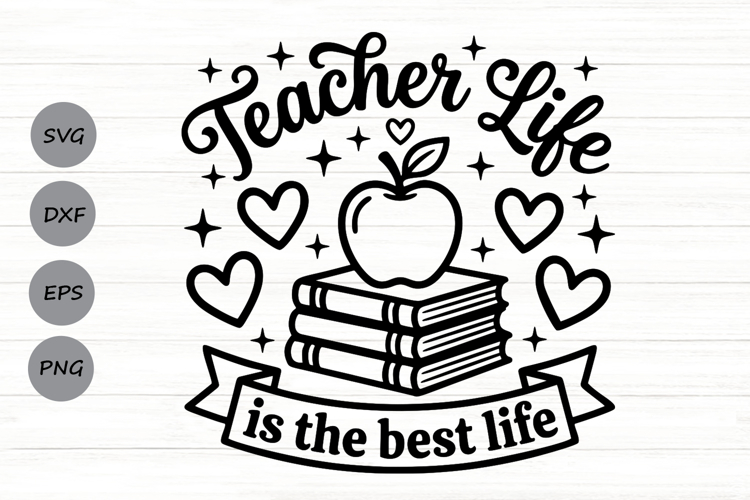 Teacher Apple Svg Image 3