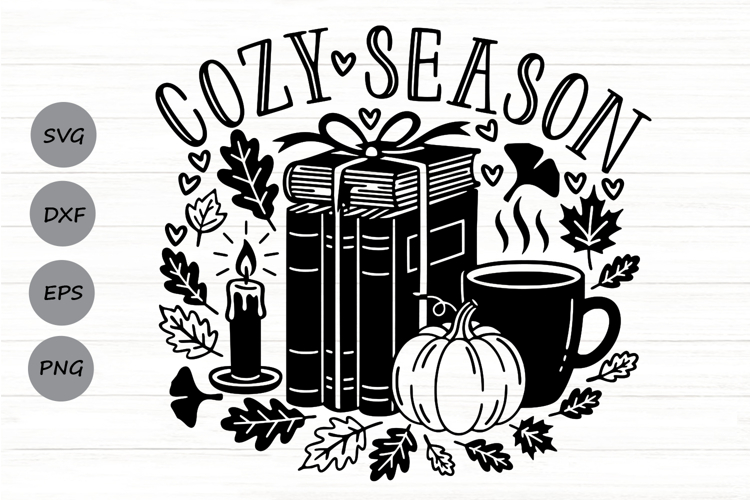 Cozy Season SVG, Pumpkin spice season SVG, Fall Vibes Svg.