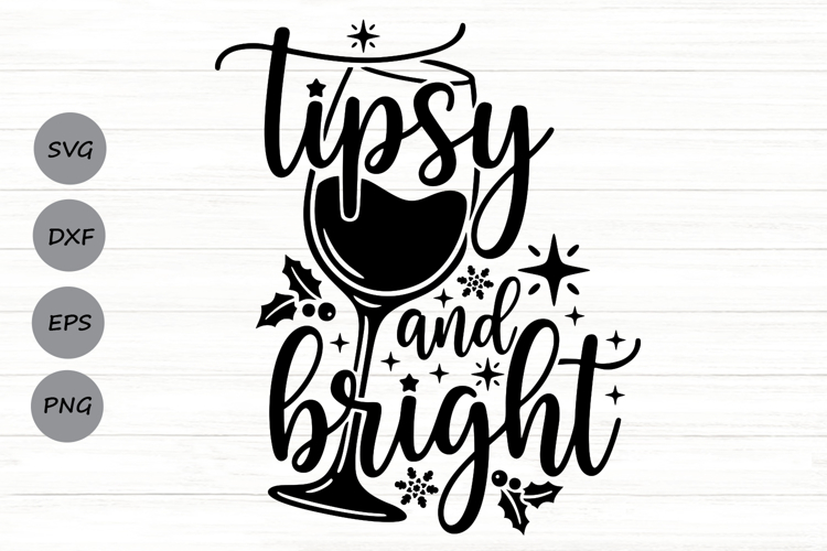Christmas Wine Svg Image 18