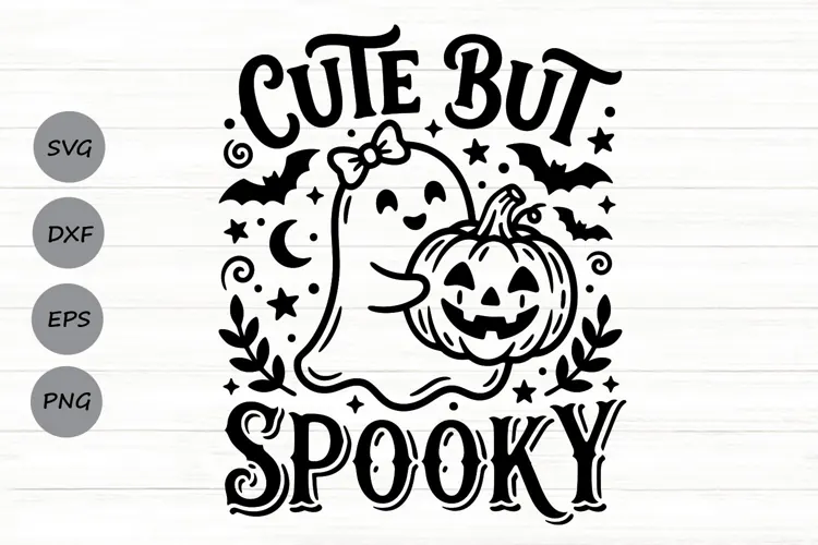 Cute But Spooky Svg, Funny Halloween Svg, Spooky Season Svg.