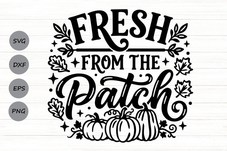 Fresh From The Patch Svg, Pumpkin Patch Svg, Pumpkin Svg. example image 1