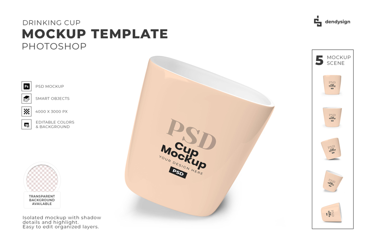 Cup Mockup Template Photoshop