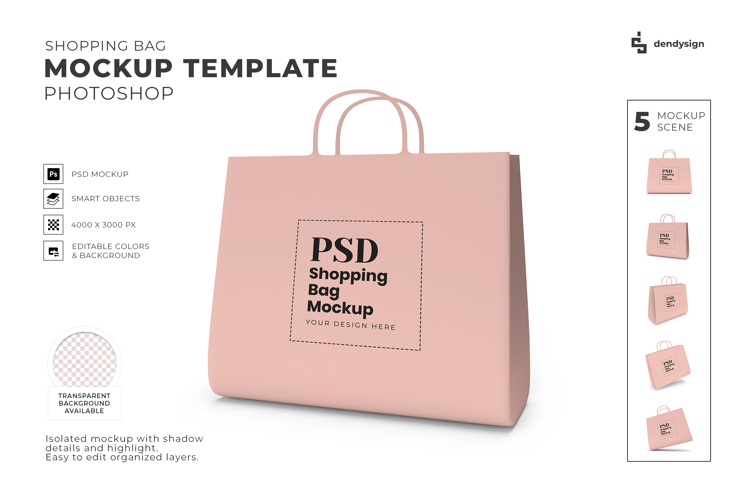 Shopping Bag Mockup Template Photoshop