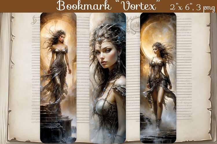 Bookmark Vortex Girl, - 3 png example image 1