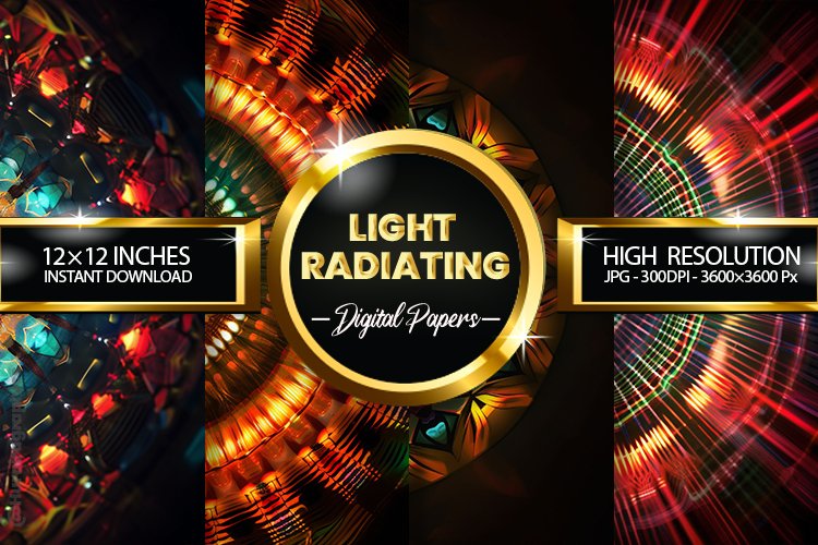 Light Radiating Digital Papers - 04 Variations (3534278)