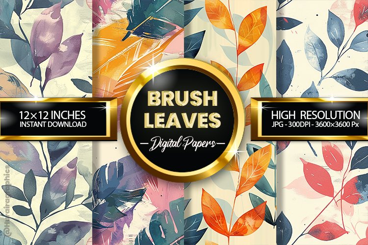 Watercolor Leaves Clipart Image 23