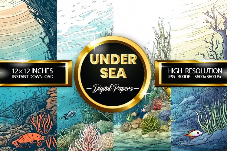 Under Sea Digital Papers - 04 Variations
