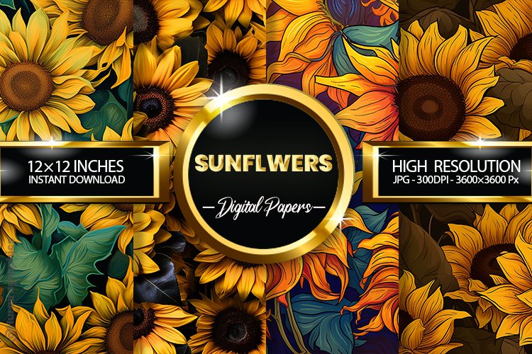 Sunflowers Background Image 15