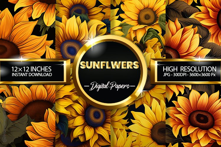 Sunflowers Background Image 14