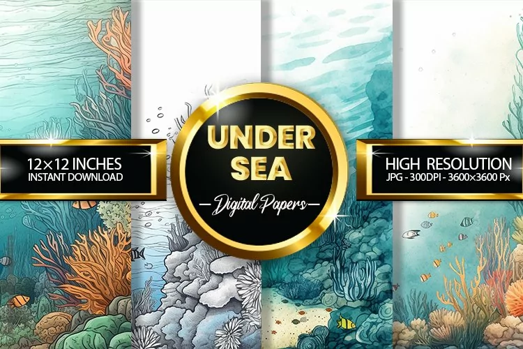 Under Sea Digital Papers - 04 Variations