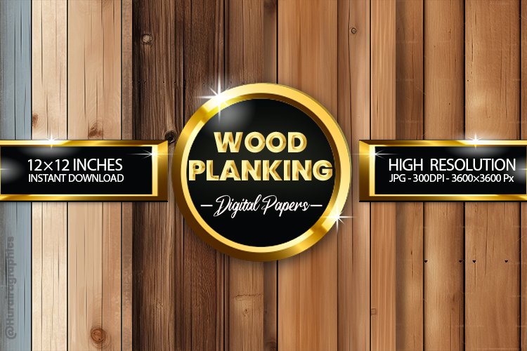 Wood Planking Digital Papers - 04 Variations
