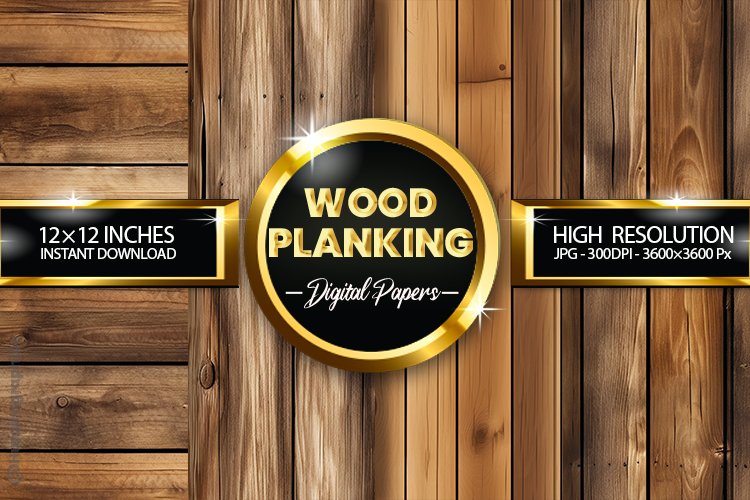 Wood Planking Digital Papers - 04 Variations