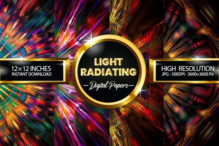 Light Radiating Digital Papers - 04 Variations (3534306)