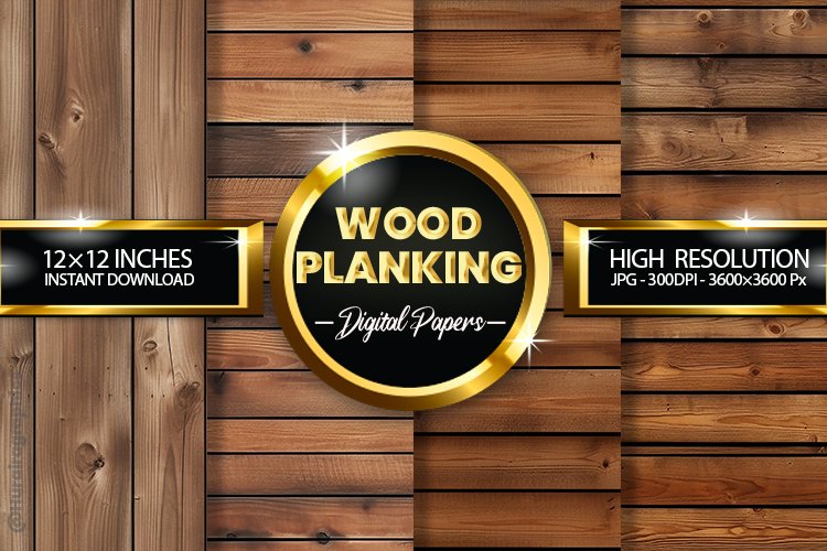 Wood Planking Digital Papers - 04 Variations