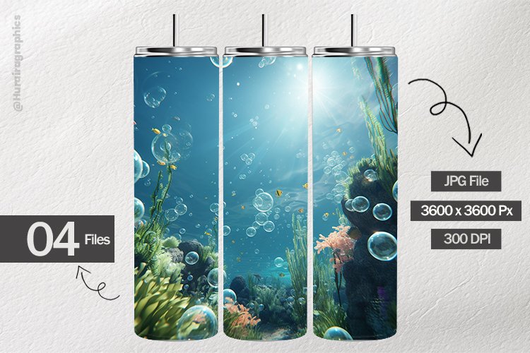 Sea Bubbles Digital Papers - 04 Variations