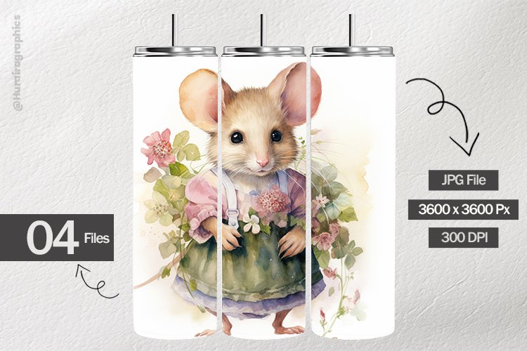 Shabbychic Mouse Digital Papers - 04 Variations