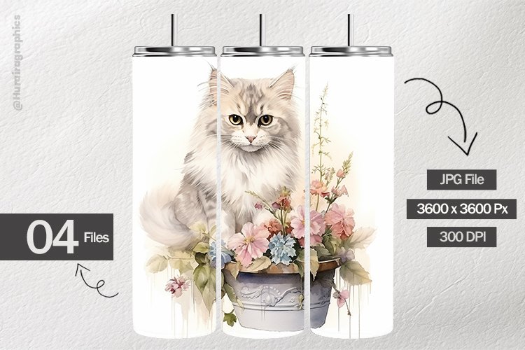Shabbychic Cat Digital Papers - 04 Variations