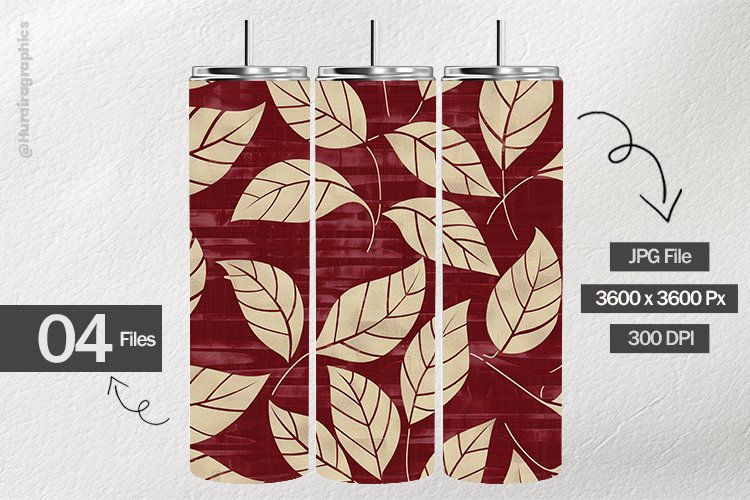 Golden Leaf Digital Papers - 04 Variations