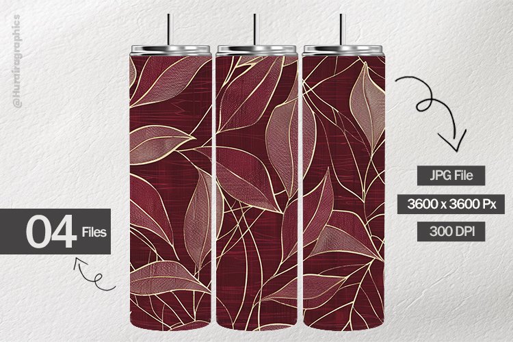 Golden Leaf Digital Papers - 04 Variations
