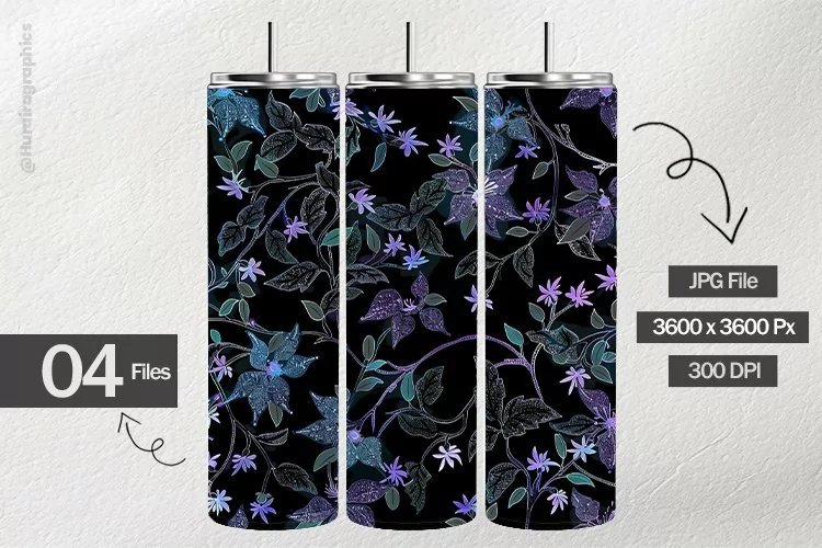 Tiny Flowers Digital Papers - 04 Variations