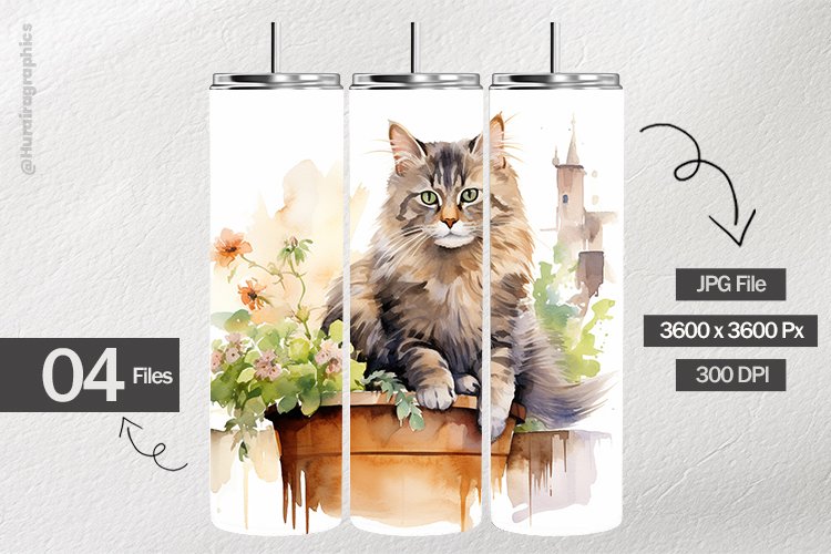 Shabbychic Cat Digital Papers - 04 Variations