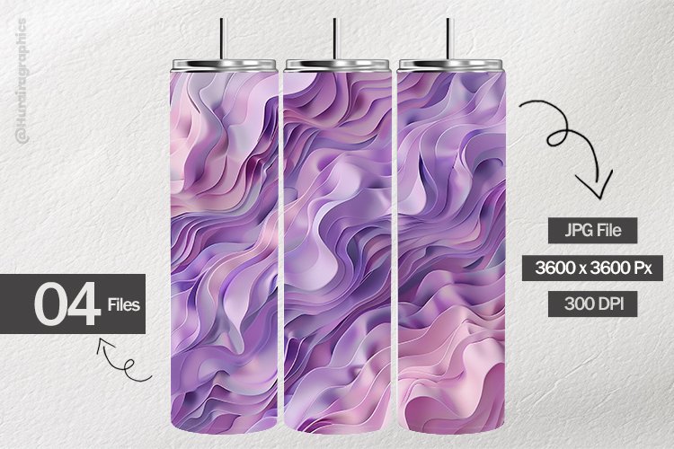 Purple Watercolor Digital Papers - 04 Variations