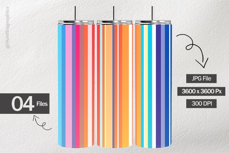 Linear Stripe Digital Papers - 04 Variations example image 1