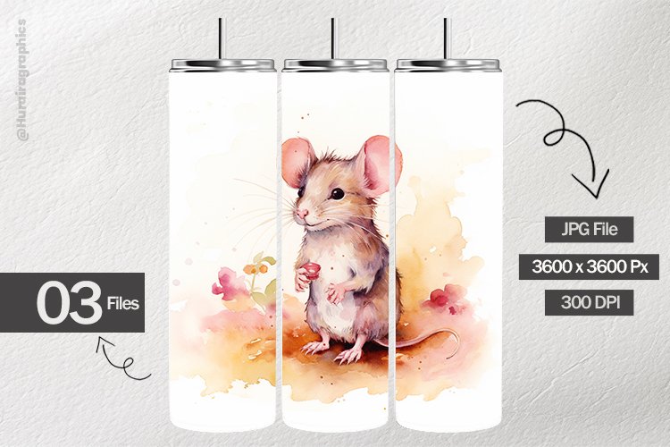 Shabbychic Mouse Digital Papers - 03 Variations