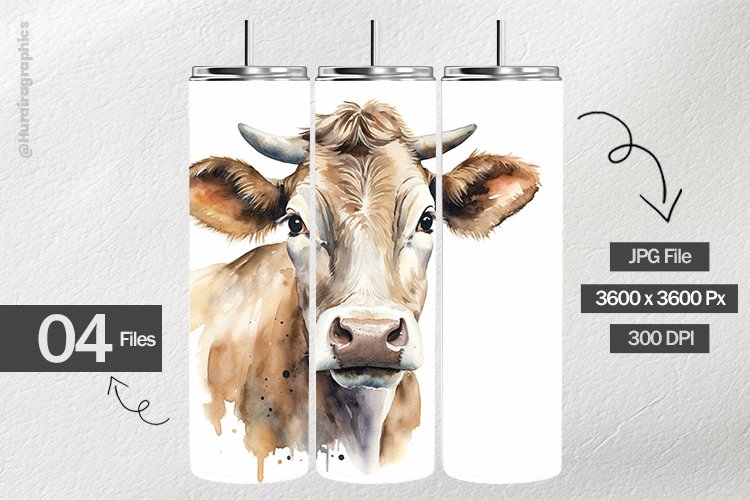 Shabbychic Cow Digital Papers - 04 Variations