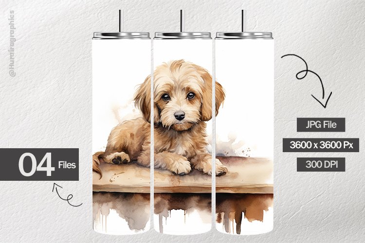 Shabbychic Dog Digital Papers - 04 Variations