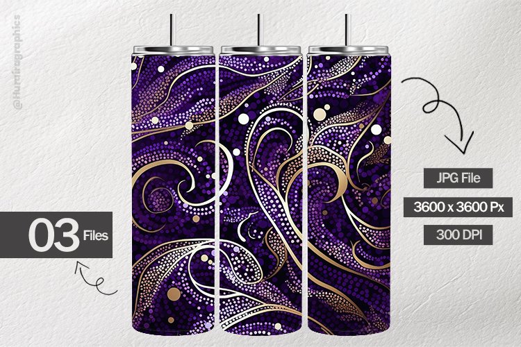 Gothic Purple Digital Papers - 03 Variations