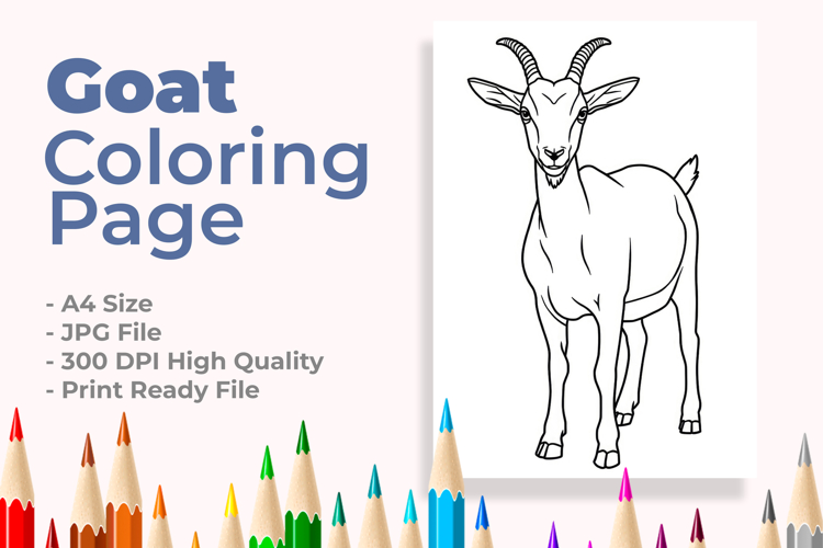 Goat Coloring Page