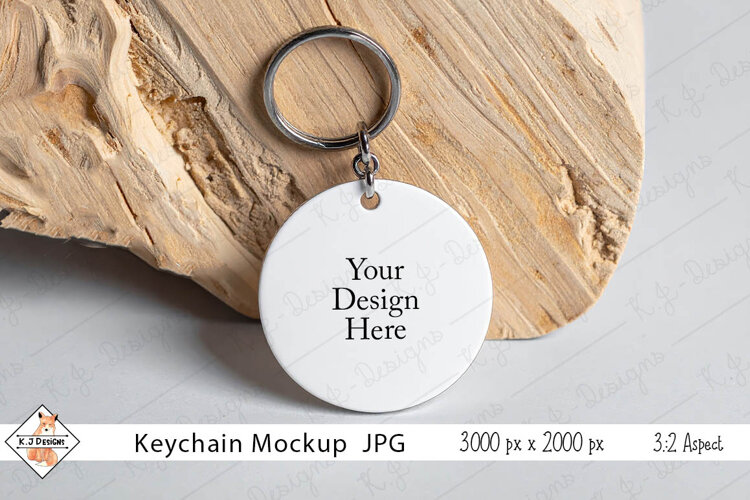 Keychain Mockup Photo JPG | Background example image 1
