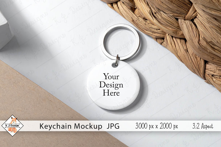 Keychain Mockup Photo JPG | Background