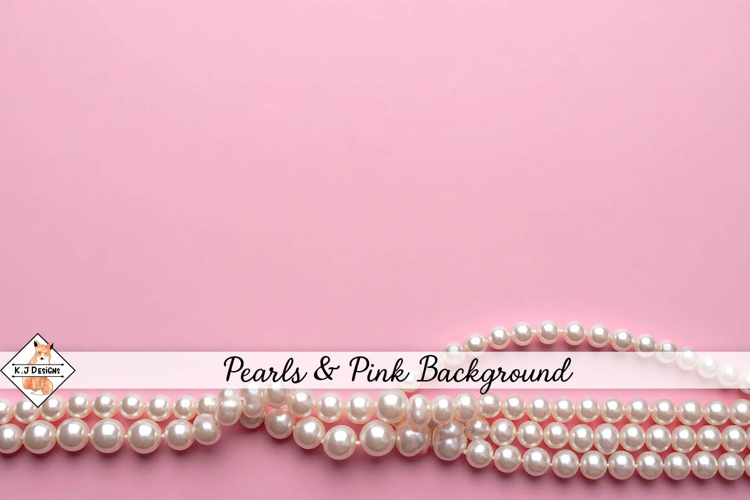 Pearls And Pink Background jpg