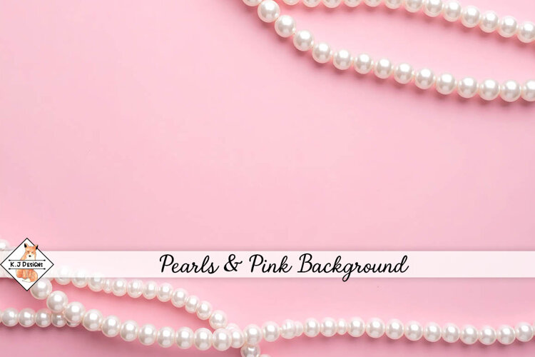 Pearls And Pink Background jpg example image 1