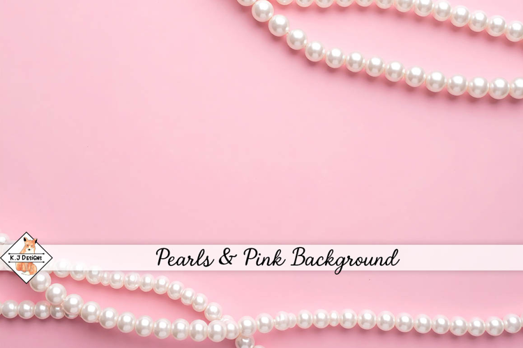 Pearls And Pink Background jpg