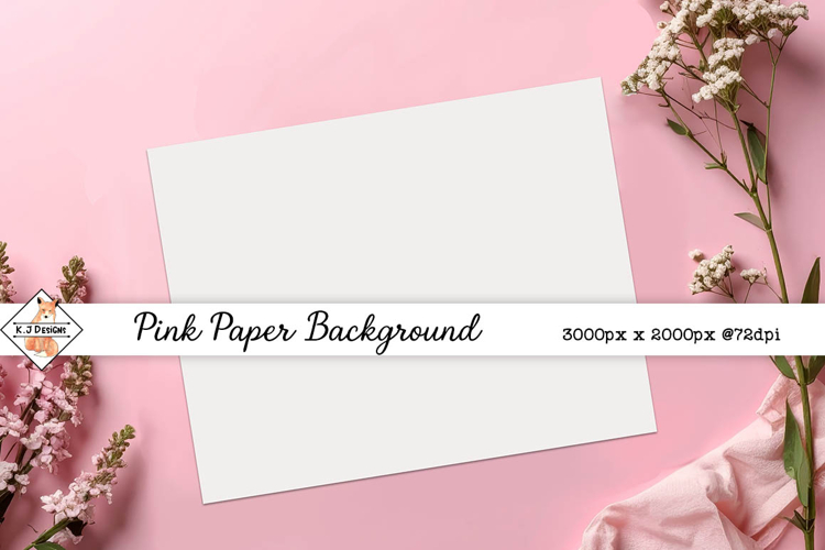 Pink Paper Background jpg | Mockup
