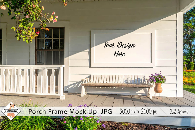 Porch Frame Mockup Photo JPG | Background