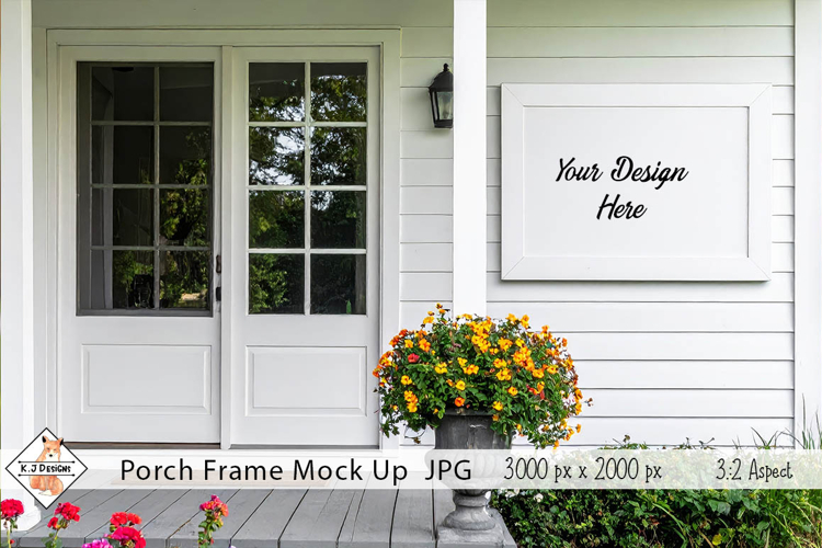 Porch Frame Mockup Photo JPG | Background
