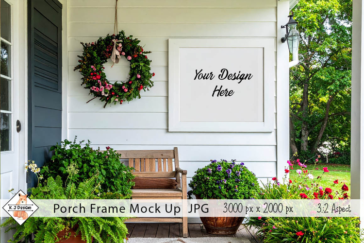 Porch Frame Mockup Photo JPG | Background