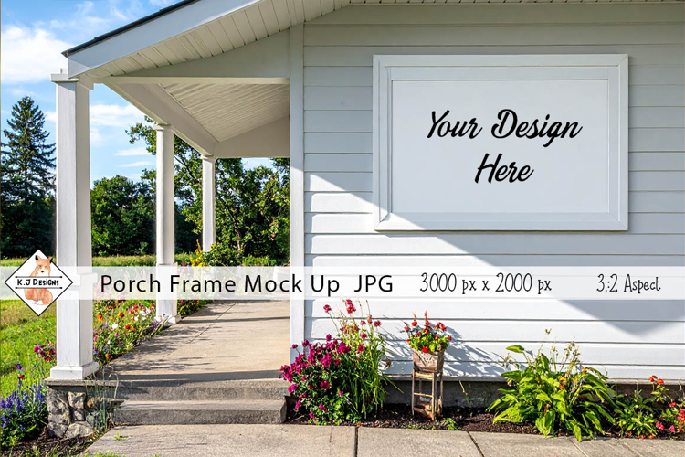 Porch Frame Mockup Photo JPG | Background