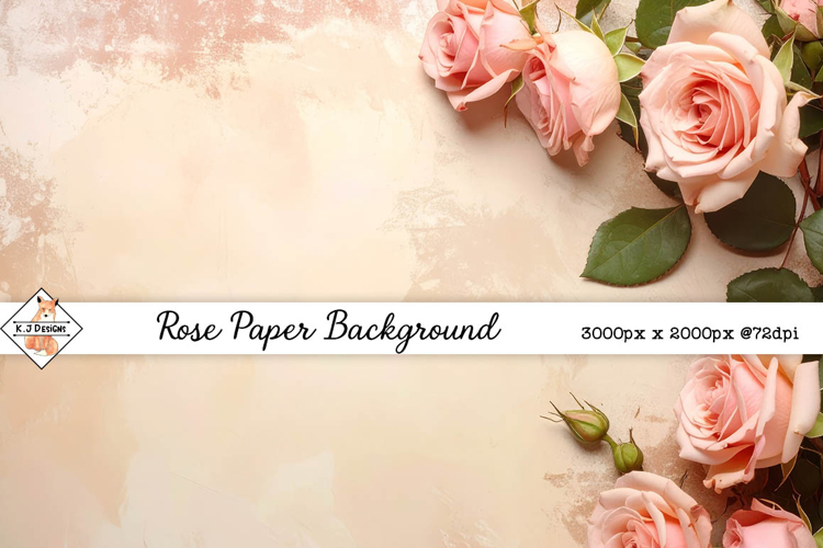 Rose Paper Background jpg | Mockup