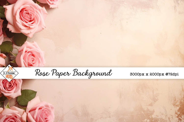 Rose Paper Background jpg | Mockup