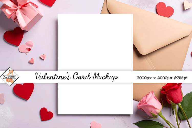 Valentines card mock up background jpg