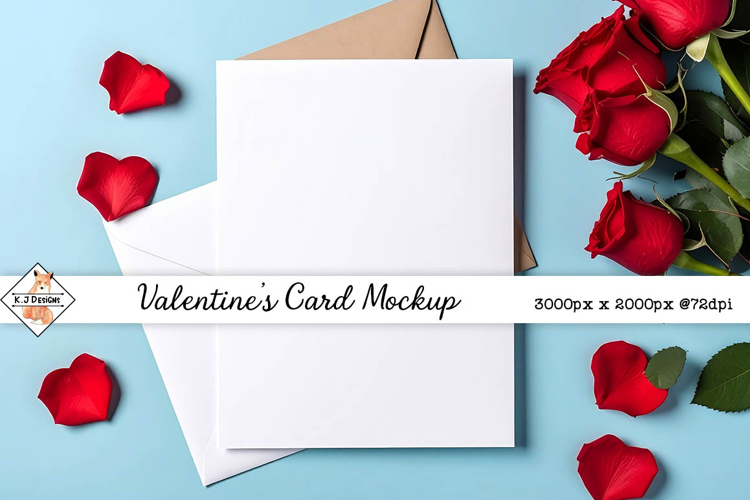 Valentines card mock up background jpg