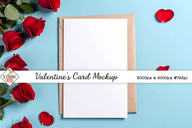 Valentines card mock up background jpg
